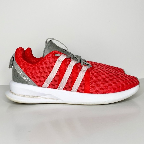 Adidas Women’s Red SL Loop Runners Size 6 - Picture 1 of 13
